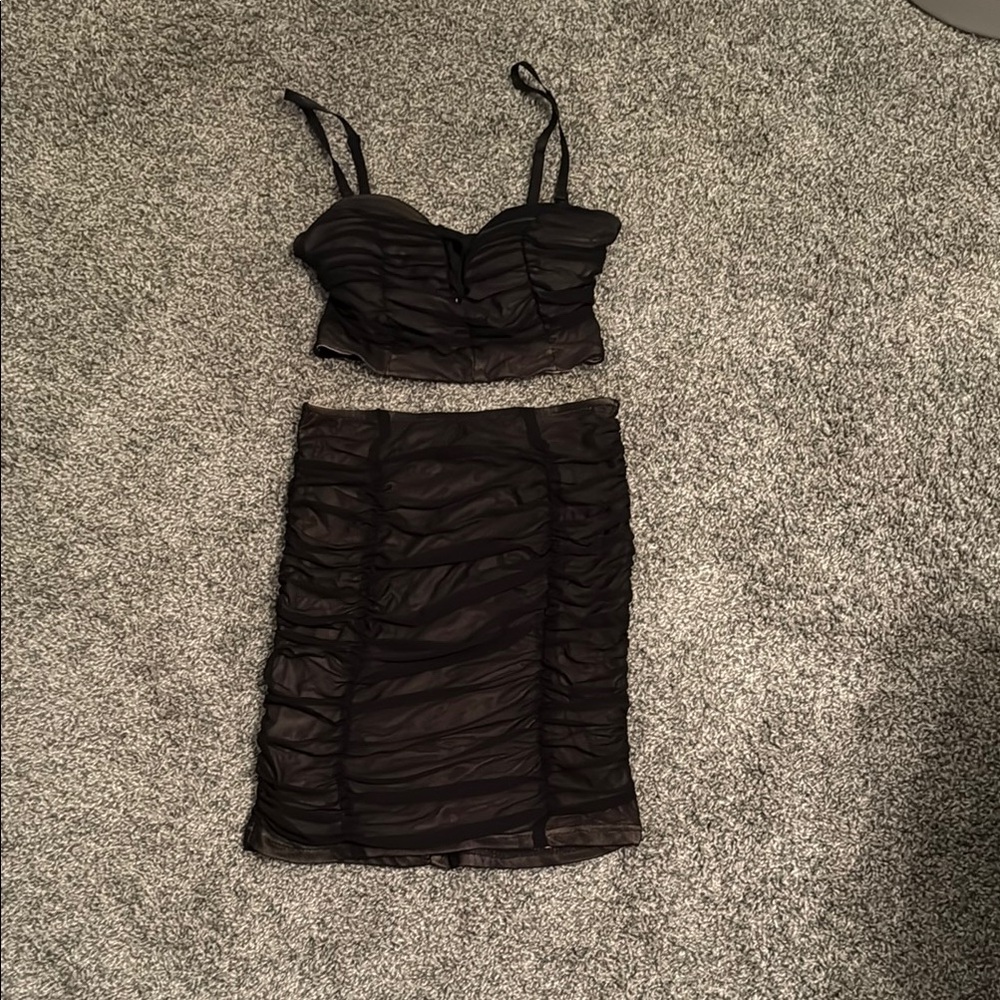 Fashion Nova Two-Piece Skirt Set Size S Women's NWT